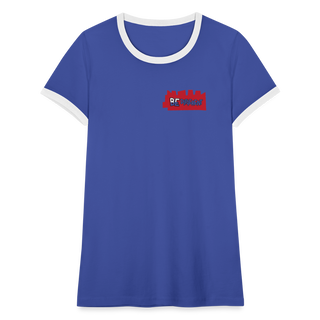 Women's Ringer T-Shirt - blue/white