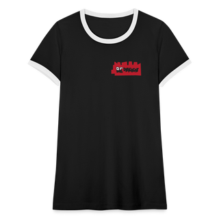 Women's Ringer T-Shirt - black/white