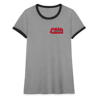 Women's Ringer T-Shirt - heather grey/black