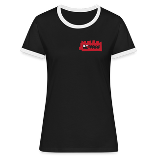 Women's Ringer T-Shirt - black/white