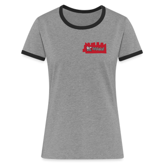 Women's Ringer T-Shirt - heather grey/black
