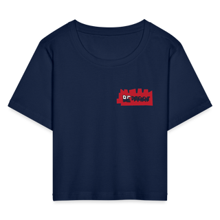 Cropped T-Shirt - light navy