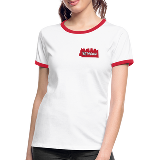 Women's Ringer T-Shirt - white/red