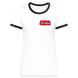 Women's Ringer T-Shirt - white/black