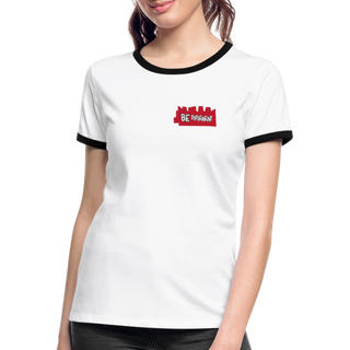 Women's Ringer T-Shirt - white/black