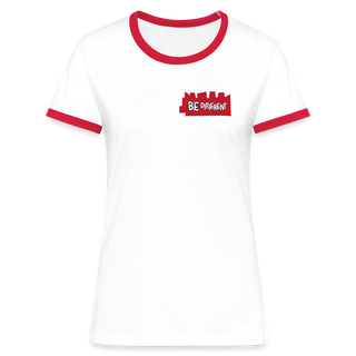 Women's Ringer T-Shirt - white/red