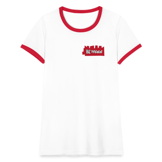Women's Ringer T-Shirt - white/red