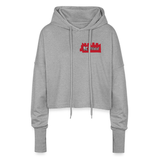Cropped Women’s Hoodie - heather grey