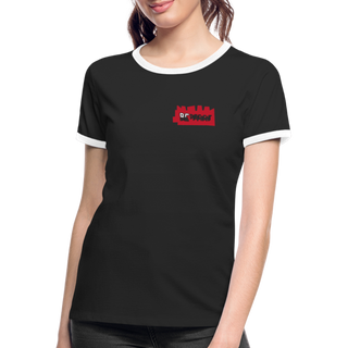 Women's Ringer T-Shirt - black/white