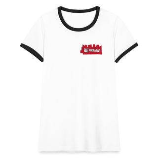 Women's Ringer T-Shirt - white/black