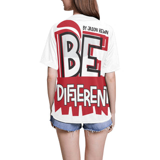 Women's All Over Print Baseball Jersey(ModelT50)