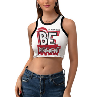 Women's Cropped Slim Racer Tank Top